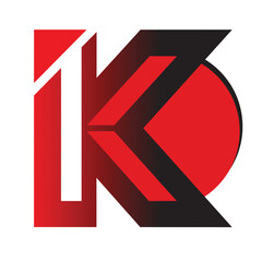 letter K company logo design 