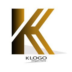 letter K company logo design 