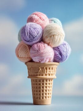 Woolen Ice Cream Cone