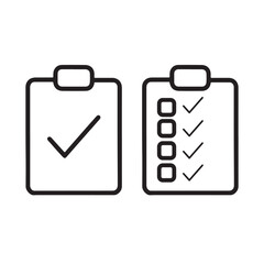 vector illustration of a checklist icon with document for data and storage design
