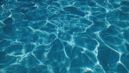 Abstract image of sun reflections on a pool surface, showcasing dynamic wave patterns and textures