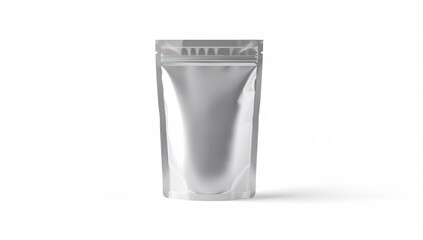 Silver foil wrapping isolated on a white background with clipping path