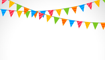 bring joy to your celebrations with festive pennant decorative background