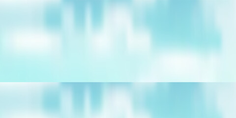 Abstract blue color gradient studio background for product presentation. Empty room with shadows of window and flowers and palm leaves . 3d room with copy space. Summer concert. Blurred backdrop.