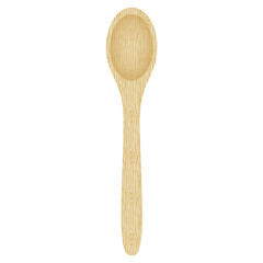 wooden spoon isolated