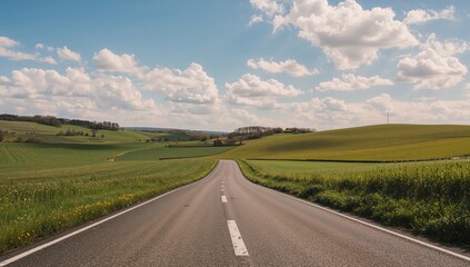 Fototapeta premium Daytime Scene of a Country Lane