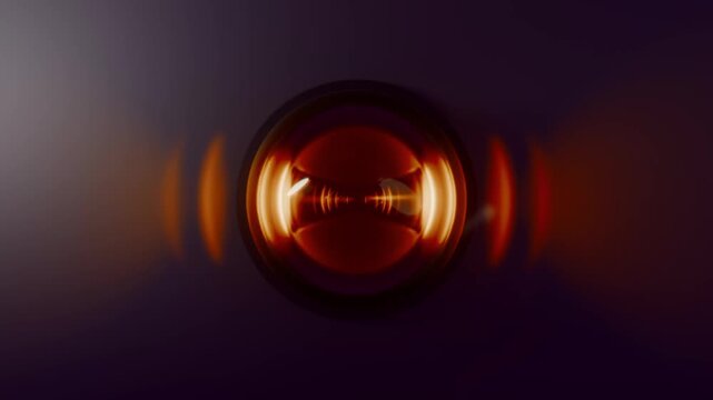 moderne Alarmsirene mit heller oranger Signalleuchte - Gefahr und Sicherheit, Warnung f&uuml;r Risiko, Notfall und Schutzsysteme, moderner Sicherheitsumgebung, Technologie, Hilfe, Rettung, Einbruch, Feuer