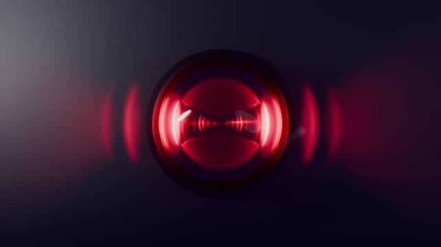 moderne Alarmsirene mit heller roter Signalleuchte - Gefahr und Sicherheit, Warnung f&uuml;r Risiko, Notfall und Schutzsysteme in moderner Sicherheitsumgebung, Technologie, Hilfe, Rettung, Einbruch, Feuer