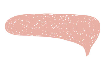 Text box chalkboard crayon speech bubble with rough sketch lines and subtle scribble accents. Hand drawn texture for writing or annotations.