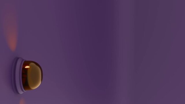 moderne Alarmsirene mit heller oranger Signalleuchte - Gefahr und Sicherheit, Warnung f&uuml;r Risiko, Notfall und Schutzsysteme, moderner Sicherheitsumgebung, Technologie, Hilfe, Rettung, Einbruch, Feuer