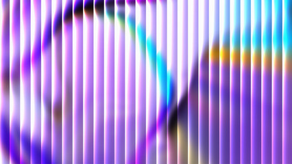 Abstract liquid glass gradient stripes background with blurry purple blue and yellow hues for modern design applications vector
