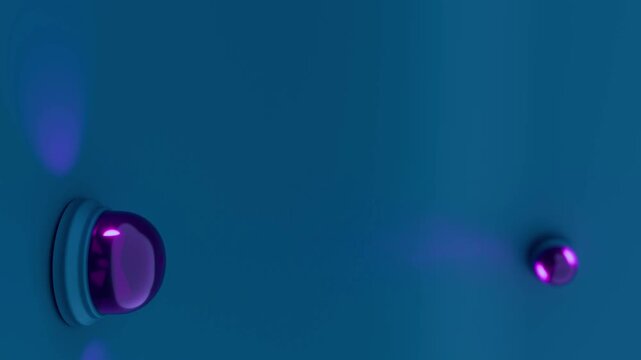 moderne Alarmsirene mit heller violetten Signalleuchte - Gefahr und Sicherheit, Warnung f&uuml;r Risiko, Notfall und Schutzsysteme in moderner Sicherheitsumgebung, Technologie, Hilfe, Rettung
