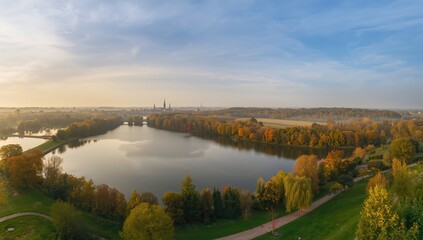 Minnewater Lake View Bruges Belgium