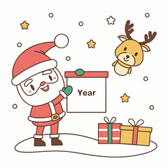 santa claus with gifts