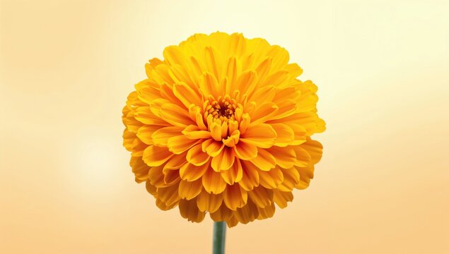 Isolated Marigold Blossom, Genda Phool, Chendumalli