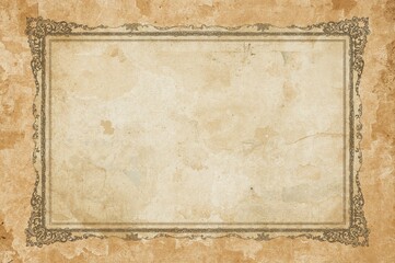 Retro collage frame wallpaper with paper texture and design space