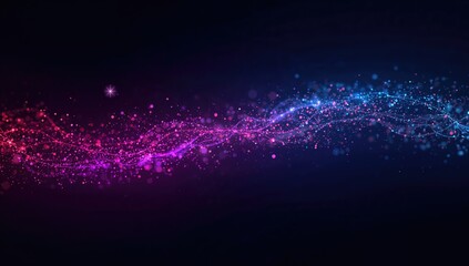 Obraz premium Illuminated streaks of color forming an abstract overlay design.