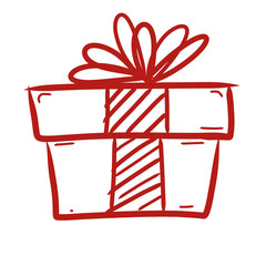 gift box with ribbon christmas 