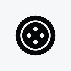 Button icon, sewing icon