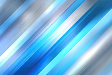 Fototapeta premium Diagonal blue and silver abstract background with light streaks