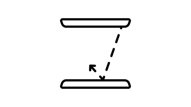 Get this handy outline animated icon of ball bounce