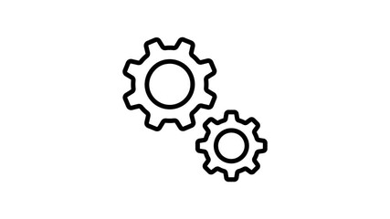 Here is a latest line style animated icon of mechanics concept