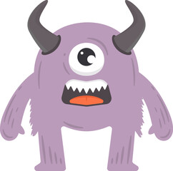Cute Monster Character Illustration