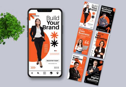 Modern Business Social Media Post Story Layout