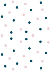 ソフトピンクと深緑の水玉背景‐居心地の良い秋冬デザイン　Soft Pink and Forest Green Polka Dot Background - Cozy Fall/Winter Design.