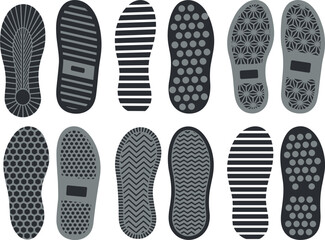 Shoe sole tread pattern, footwear grip texture, sneaker outsole design, CAD sketch, flat vector illustration, geometric traction, technical drawing, sole detail, footwear concept
