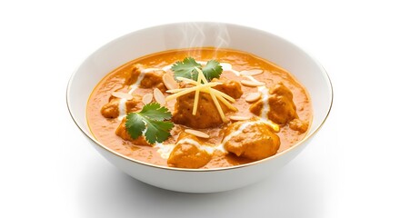 Delicious Butter Chicken in a White Bowl