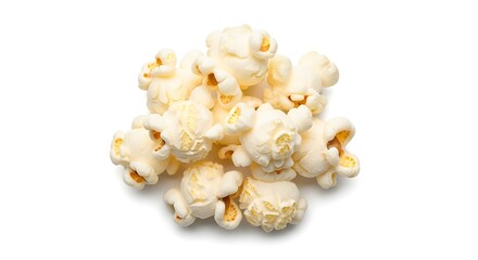 Delicious Popcorn Snack Isolated on White Background
