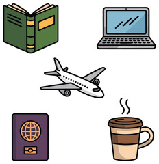 Passport Illustration Icon Ready for Travel Adventures and International Journeys