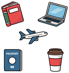 Simple Blue Passport Cover Design for International Travel and Identity