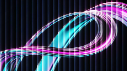 Abstract background with light trails and vertical lines creating a dynamic and modern design element