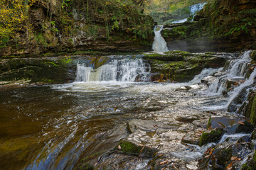 Sgwd Isaf Clun-Gwyn waterfall, Brecon waterfall trail
