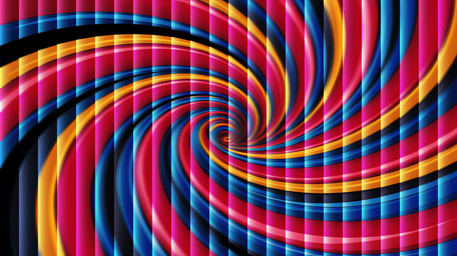 Vibrant abstract swirl of colors creating a mesmerizing and dynamic visual experience that captivates the viewer