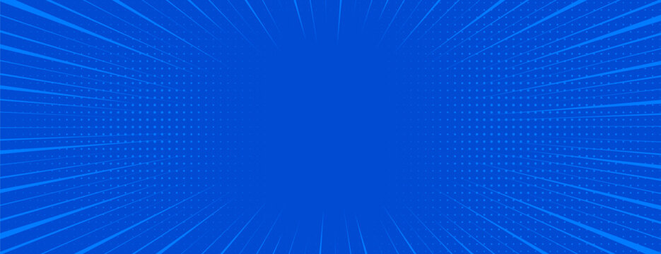 Manga frame with halftone dot pattern vector background