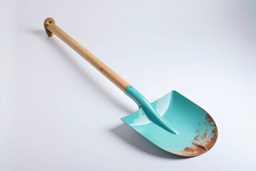 a shovel used isolated