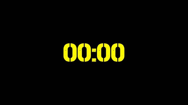 05 to 0 countdown yellow animation animated numbers 5 sec to 0 sec, 5  sec to 0 sec modern digital countdown timer.