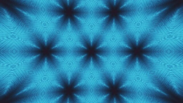 Kaleidoscope pattern evolving from a single neon hexagon, multiplying into a complex, abstract tapestry ideal for fashion design prints and textile backgrounds