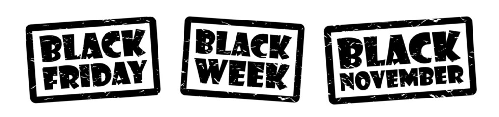 Black friday, Black week and Black november	