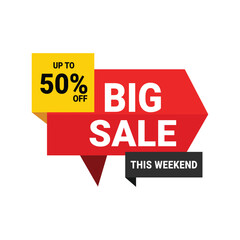 Big sale up to 50 percent off this weekend