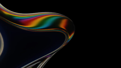 A mesmerizing closeup of a soap bubble surface displaying a vibrant spectrum of iridescent colors, creating a captivating abstract pattern