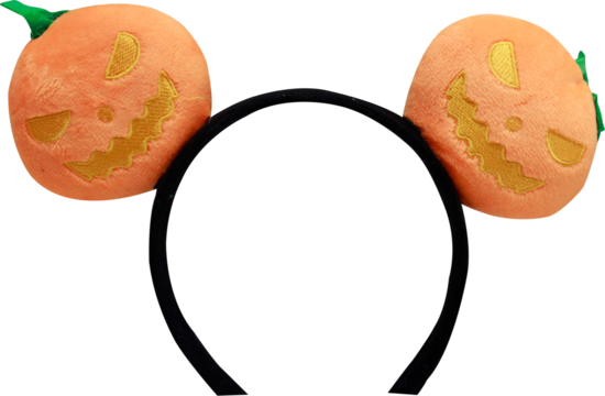 Headband with two Halloween pumpkins on a transparent background - Powered by Adobe