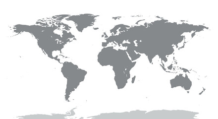 Fototapeta premium World map illustration on black background showing continents and countries