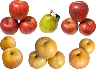 切り抜き透過素材セットー秋のフルーツ2