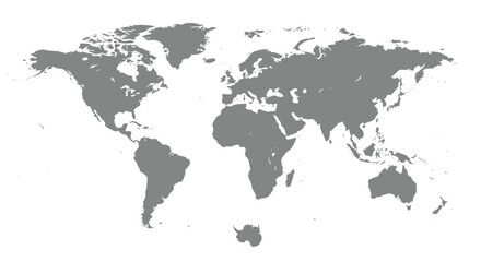 Fototapeta premium World map illustration on black background showing continents and countries