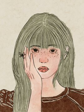 portrait of a young woman