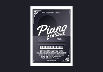 Piano Festival Flyer Tamplate